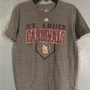 Majestic Gray St. Louis Cardinals Kids Tee